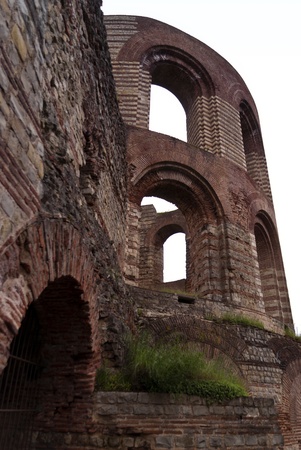 Roman Kaiserthermen in Trier, Germanyの写真素材