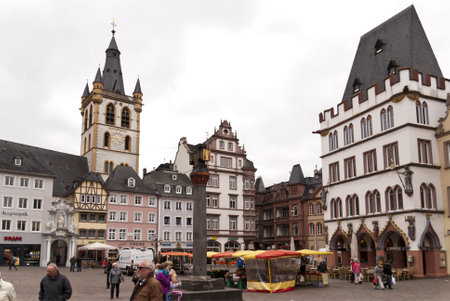Old Town of Trier in Germanyのeditorial素材