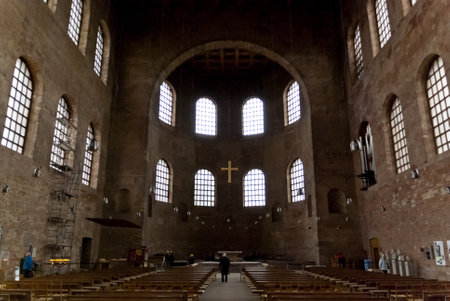 Roman Konstantinbasilika in Trier, Germanyのeditorial素材