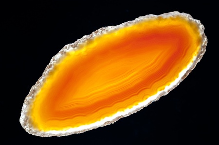 agate slice in polarized lightの写真素材