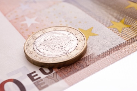 Close up of a Greek Euro Coin