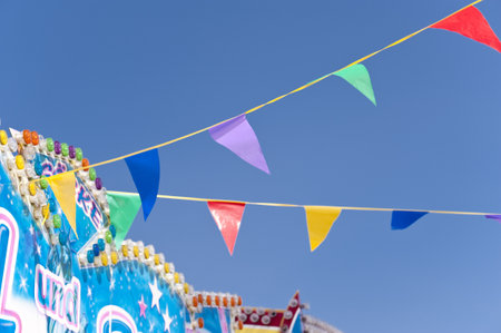 Scene on a german Funfairのeditorial素材