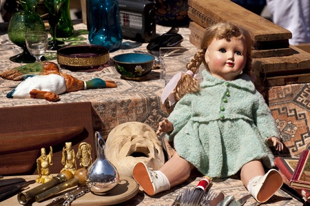Scene on a Flea Marketの写真素材
