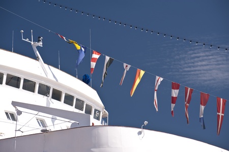 Ship in Port of Kiel, Germanyの写真素材