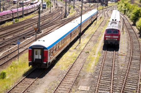 Railroad Station in Kiel, Germany