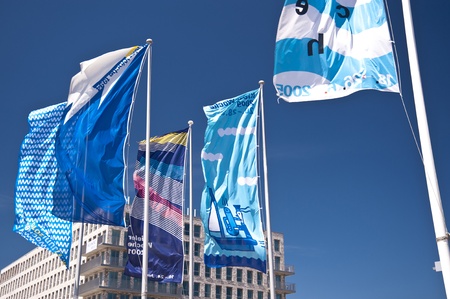 Flags of the Kiel Weekの写真素材