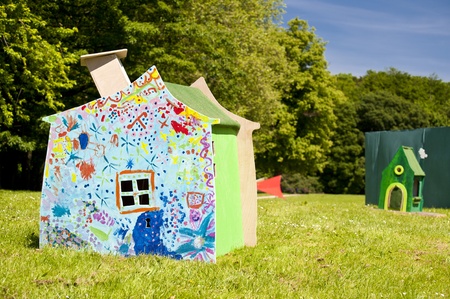 Playhouse on a Playgroundの写真素材