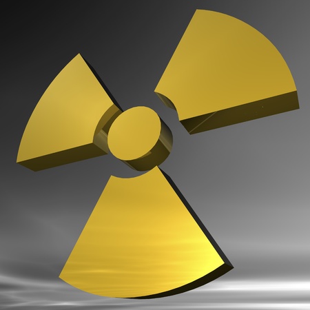 Digital Illustration of a radioactive Signの写真素材