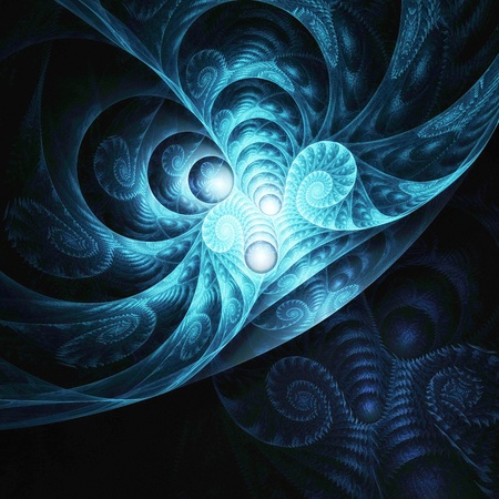 Digital Illustration of a Fractalの写真素材