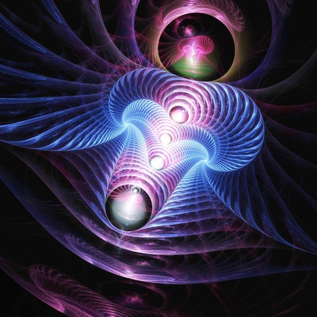 Digital Illustration of a Fractalの写真素材