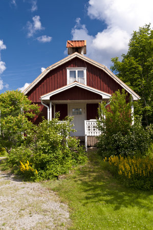 Timber House in southern Swedenのeditorial素材