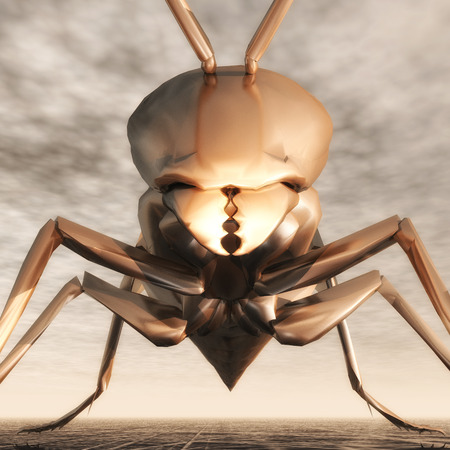 Digital Illustration of a Waspの写真素材