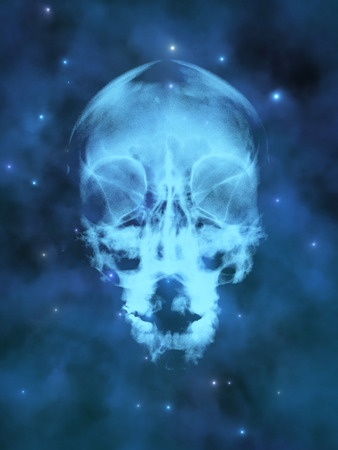 Digital Illustration of a cosmic Sceneの写真素材