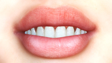 Digital Illustration of a female Mouthの写真素材