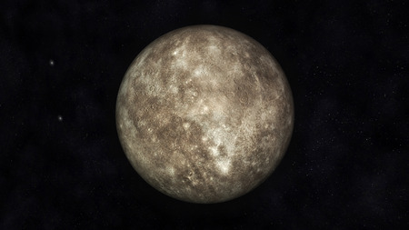 Digital Illustration of Planet Mercury