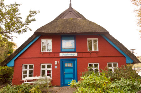 House in Fischland in Germanyのeditorial素材
