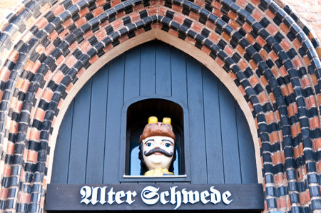 Buildings in Wismar in Germany