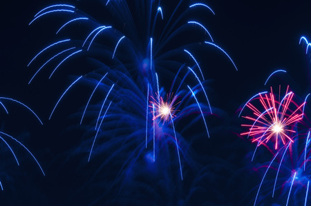Detail of Fireworks in the Skyの写真素材