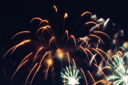 Detail of Fireworks in the Skyの写真素材