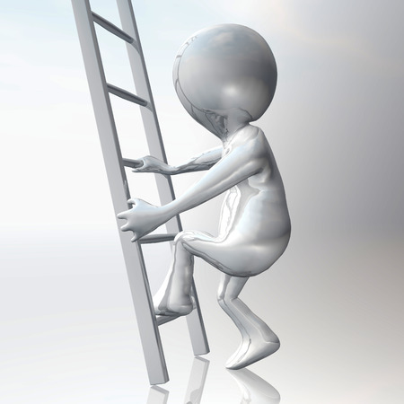 Digital Illustration of a Stickmanの写真素材