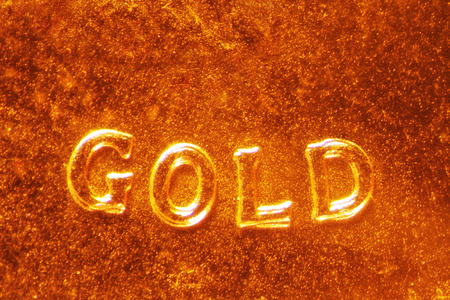 Micro Photo of a Gold Coinの写真素材