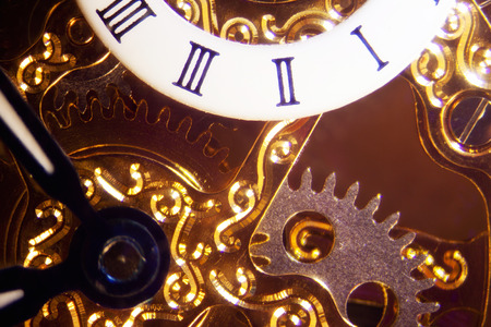 Micro photo of a clockwork