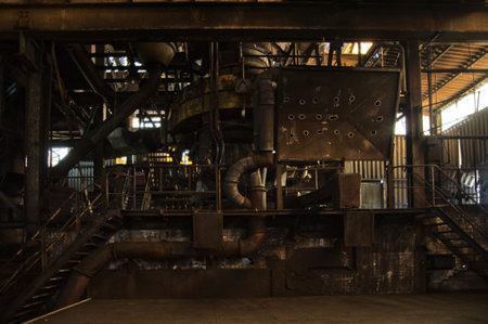 Interior View of the Carlshuette in Buedelsdorf, Germany, Location of the NordArtのeditorial素材