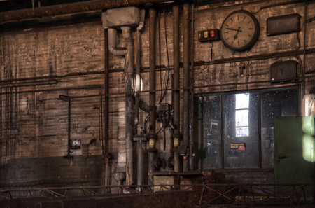 Interior View of the Carlshuette in Buedelsdorf, Germany, Location of the NordArtのeditorial素材