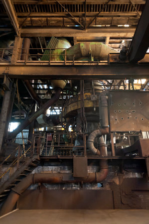 Interior View of the Carlshuette in Buedelsdorf, Germany, Location of the NordArtのeditorial素材