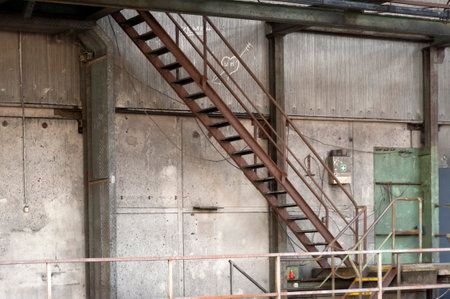 Interior View of the Carlshuette in Buedelsdorf, Germany, Location of the NordArtのeditorial素材