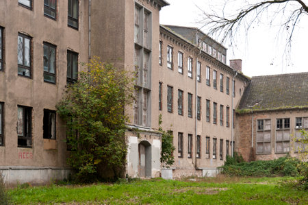 Abandoned Naval College in Wustrow in Germanyのeditorial素材