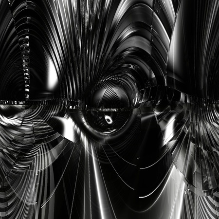 Digital Illustration of a surreal abstract Structureの写真素材