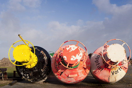 Navigation Marks on the North Frisian Island Amrum in Germanyの写真素材