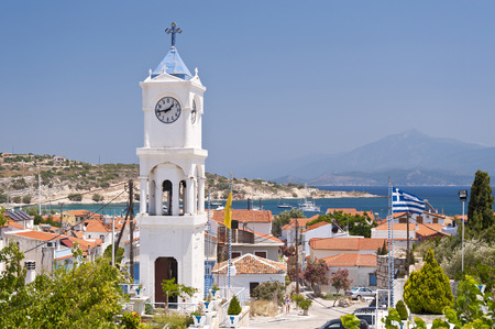 Orthodox Church on Samos in Greeceの写真素材