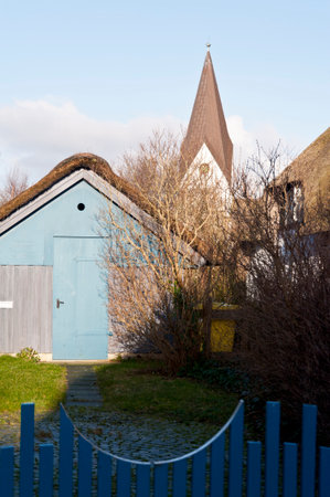 Church of Nebel on Amrum, Germanyのeditorial素材