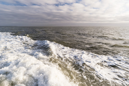 Roughened water in the North Sea