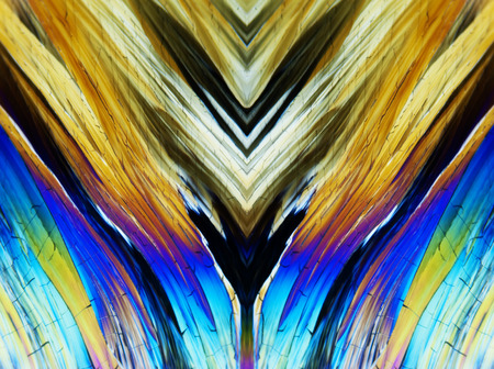 Micro Photography of Microcrystals mirroredの写真素材