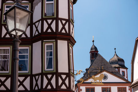 Lohr am Main in the Spessart in Germanyのeditorial素材