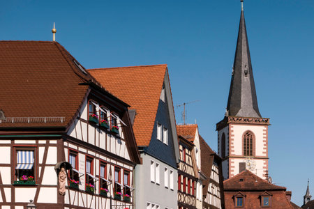 Lohr am Main in the Spessart in Germanyのeditorial素材