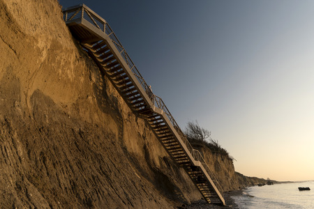 Cliff near Ahrenshoop in Geramyの写真素材