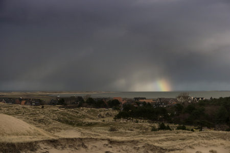 Dunes on the North Frisian Island Amrum in Germanyの写真素材