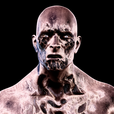 Digital 3D Illustration of a creepy Creatureの写真素材