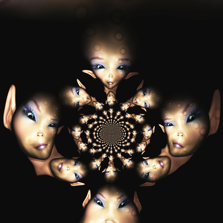 Digital Illustration of an Alien