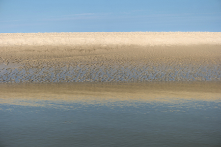 On the Beach of St. Peter-Ording in Germanyの写真素材