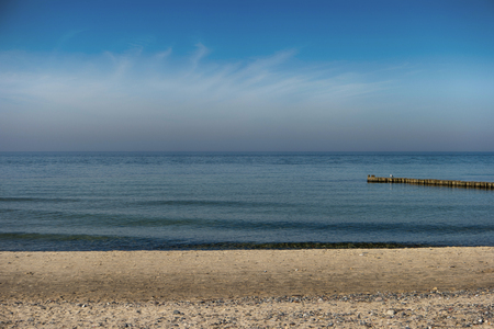 Baltic Sea Coast on Fischland in Germanyの写真素材