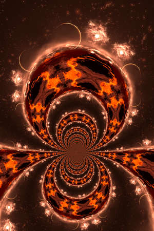 Artistic 3D illustration of a cosmic scene