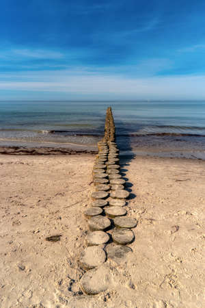 On the west beach on the Darss in Germany