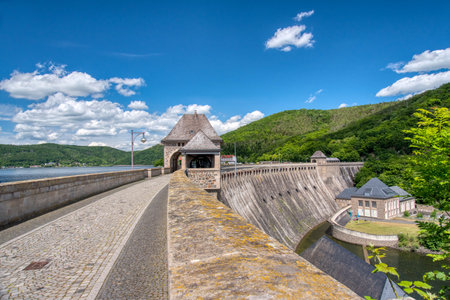At the Edersee in Germany- Kellerwald-Edersee National Parkの写真素材