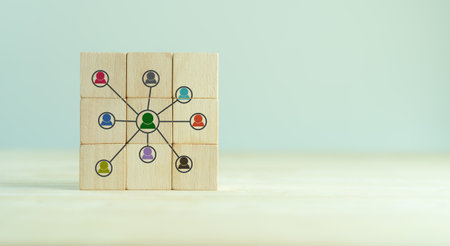 Ecosystem business and partnerships concept. Business collaboration strategies.  The value of...