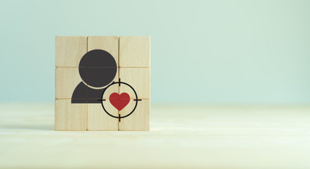 Customer insight marketing concept. Deep understanding of customers, their behaviors, preferences and  needs. Using customer insight to build strong customer relationship and increase customer loyaltyの写真素材
